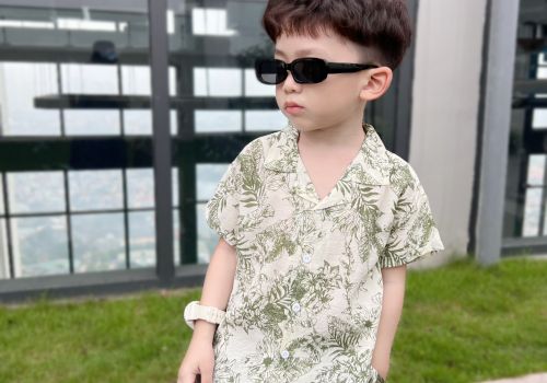 SET SƠ MI CỔ VE HỌA TIẾT SUMMER