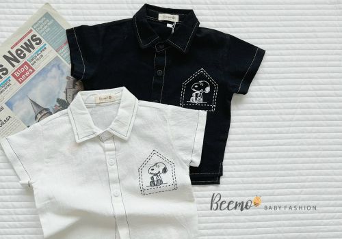 SƠ MI SNOOPY MAY CHỈ NỔI